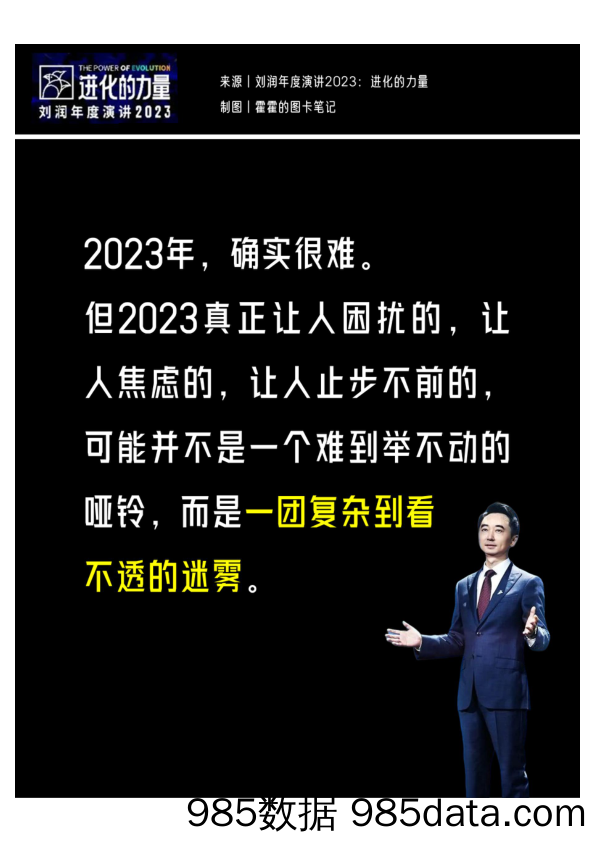 【营销手册】刘润2023年度演讲精华内容知识卡片