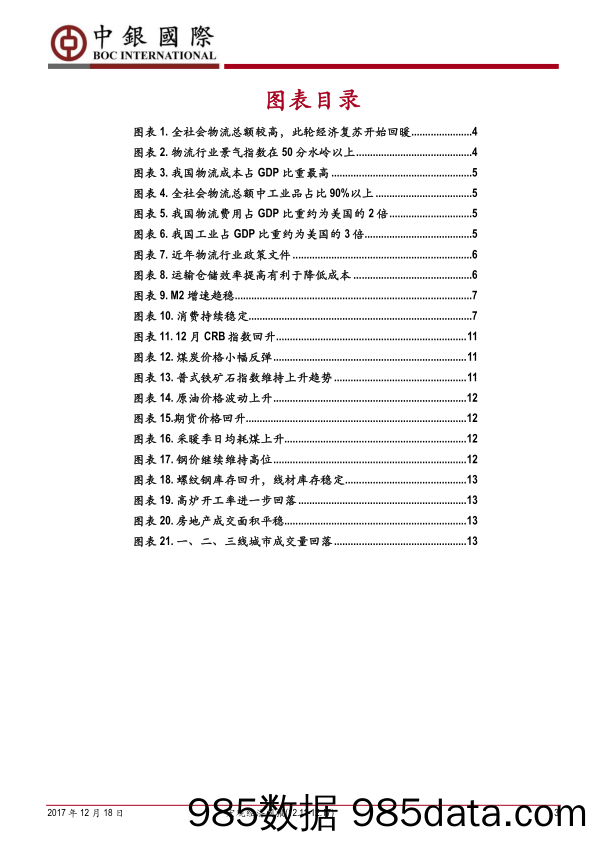 宏观经济周报：物流效率提升释放工业企业利润_中银国际证券插图2