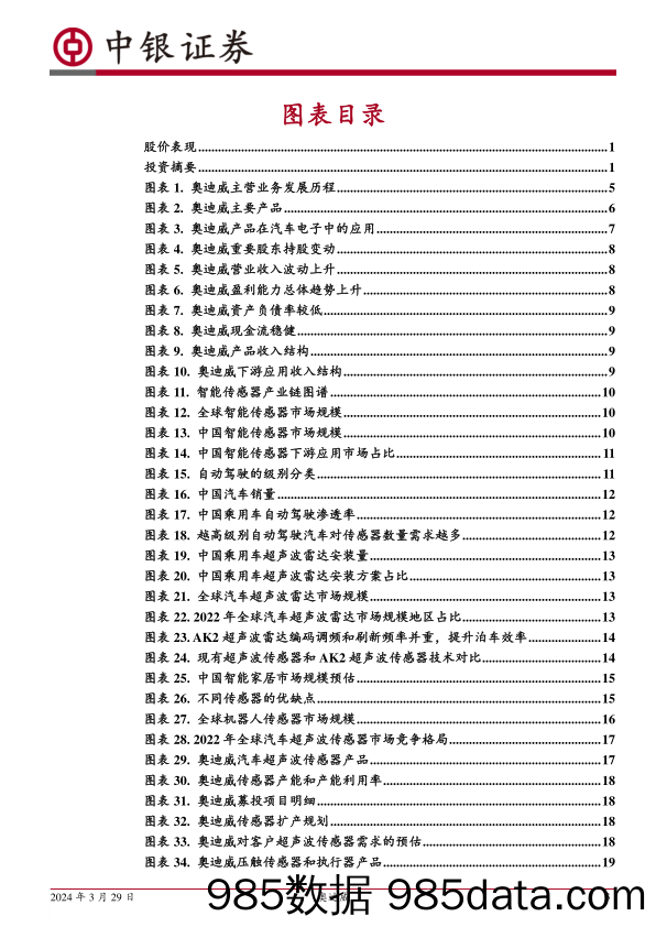 【消费洞察分析报告】中国领先的汽车超声波传感器厂商，布局消费电子领域-20240329-中银证券插图2