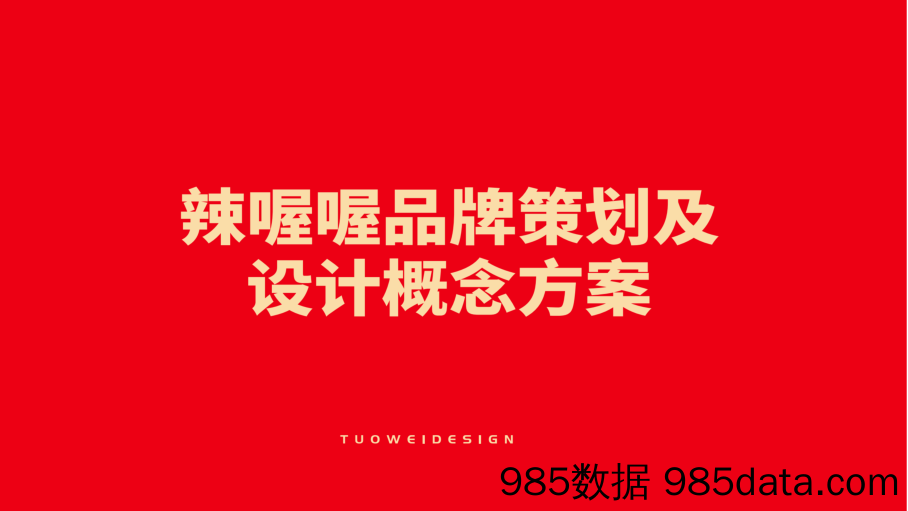 【品牌营销案例】辣卤品牌策划及设计概念方案