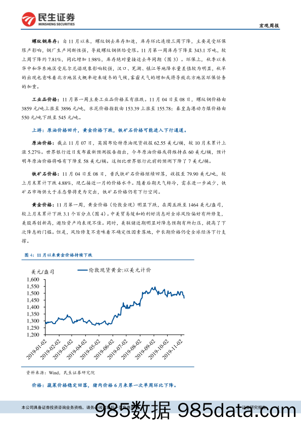 高频数据观察：11月第一周猪肉降价了_民生证券插图3