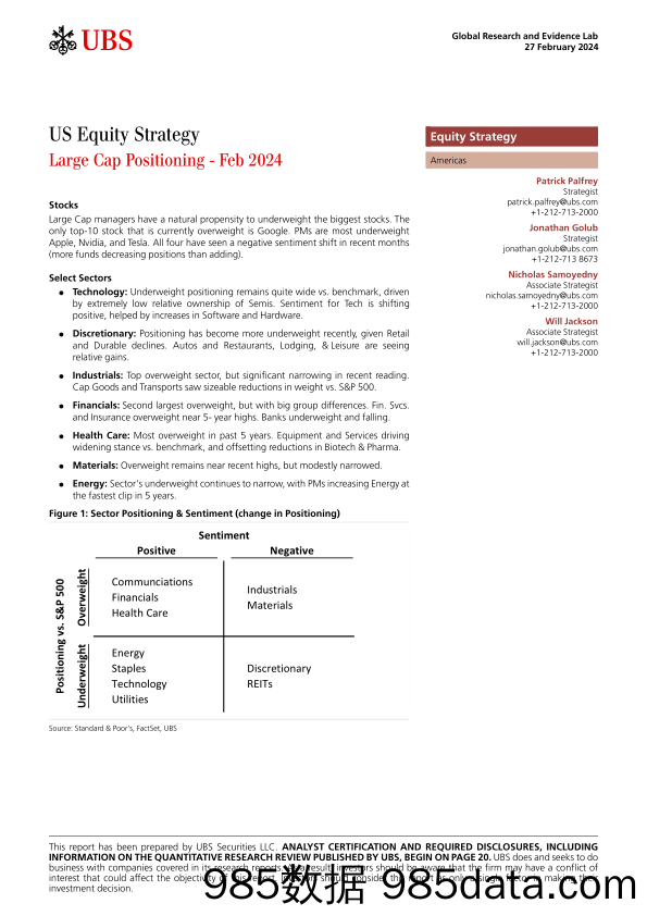 UBS Equities-US Equity Strategy _Large Cap Positioning - Feb 2024_ Palfre...-106723048