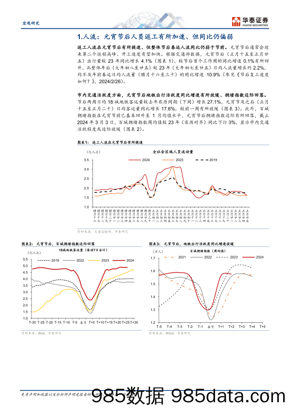 宏观专题研究：元宵节后复工成色如何？-240311-华泰证券插图1