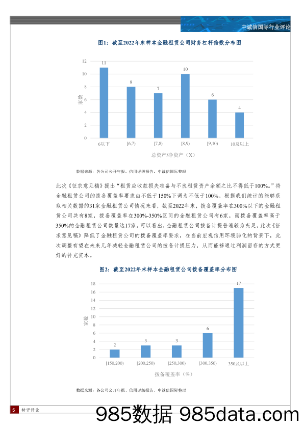 中诚信国际：《金融租赁公司管理办法（征求意见稿）》特别评论插图4