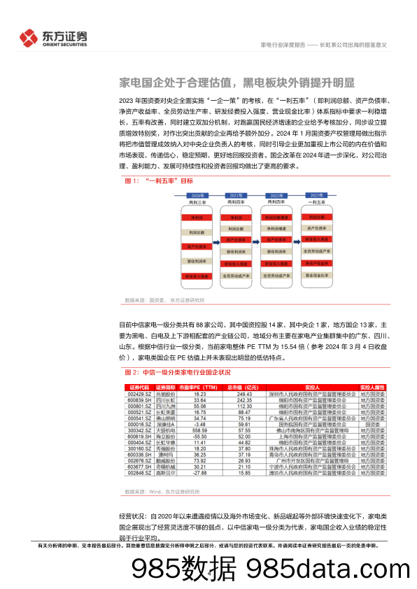 家电行业央国企改革专题研究：长虹系公司出海的借鉴意义-240315-东方证券插图3