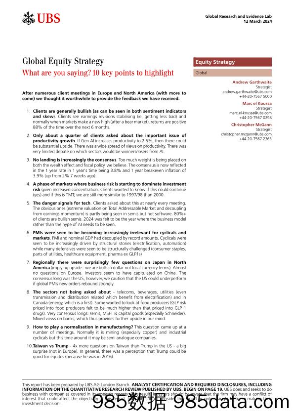 UBS Equities-Global Equity Strategy _What are you saying 10 key points t...-106982216