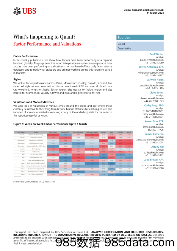 UBS Equities-Whats happening to Quant _Factor Performance and Valuation...-106972869