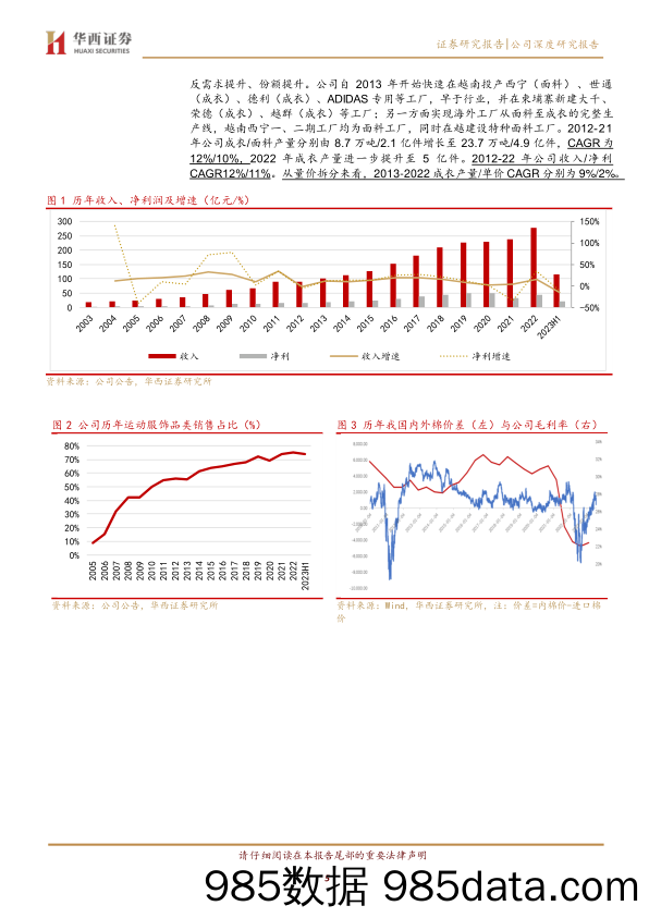 申洲国际(2313.HK)从棉纺拓展至化纤，海外去库为短期扰动-240326-华西证券插图4