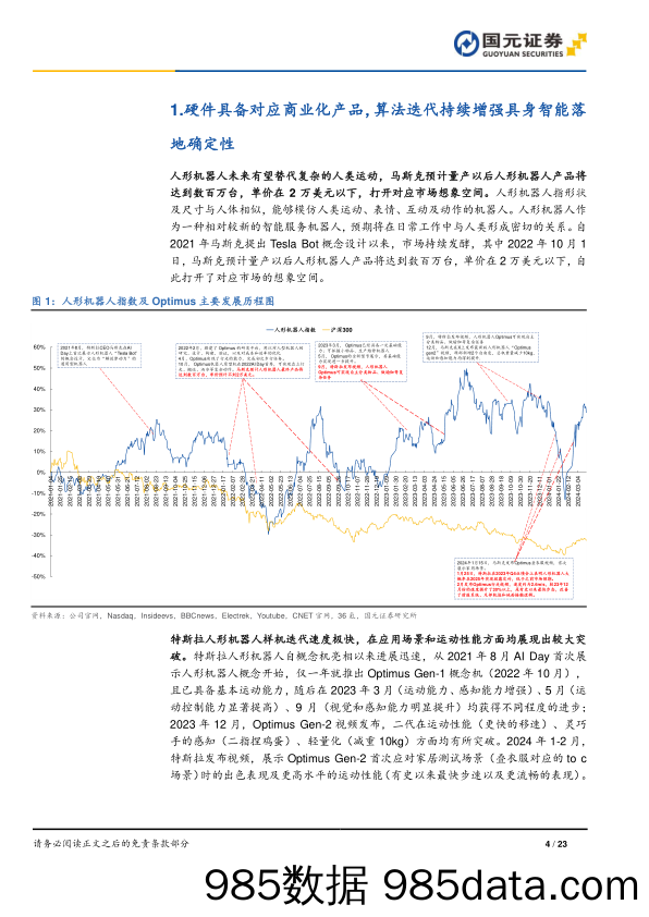 人形机器人行业深度报告：AI加速具身智能落地，关注电机、传感器部件-240331-国元证券插图2