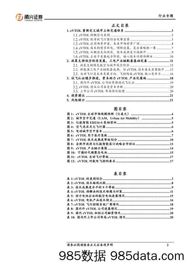 eVTOL行业专题报告：eVTOL从0到1，勾勒城市低空经济蓝图-20240124-甬兴证券插图1