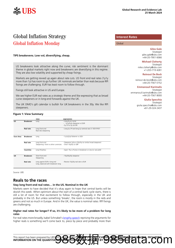 UBS Fixed Income-Global Inflation Strategy _Global Inflation Monday_ Gale-107205392