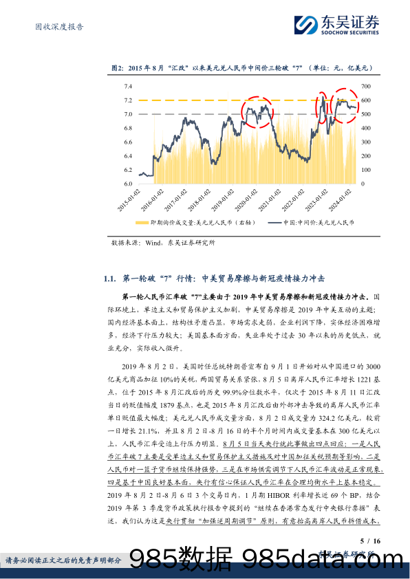 固收深度报告：央行在汇率和利率之间如何权衡？-240410-东吴证券插图4