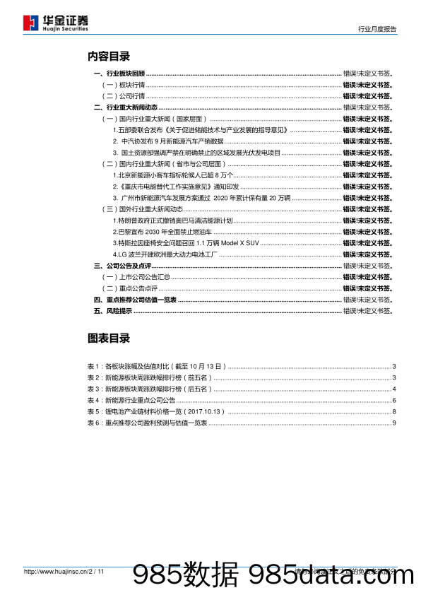 新能源设备行业周报告：9月新能车产销量同比高增长，原材料价格不断攀升_华金证券插图1