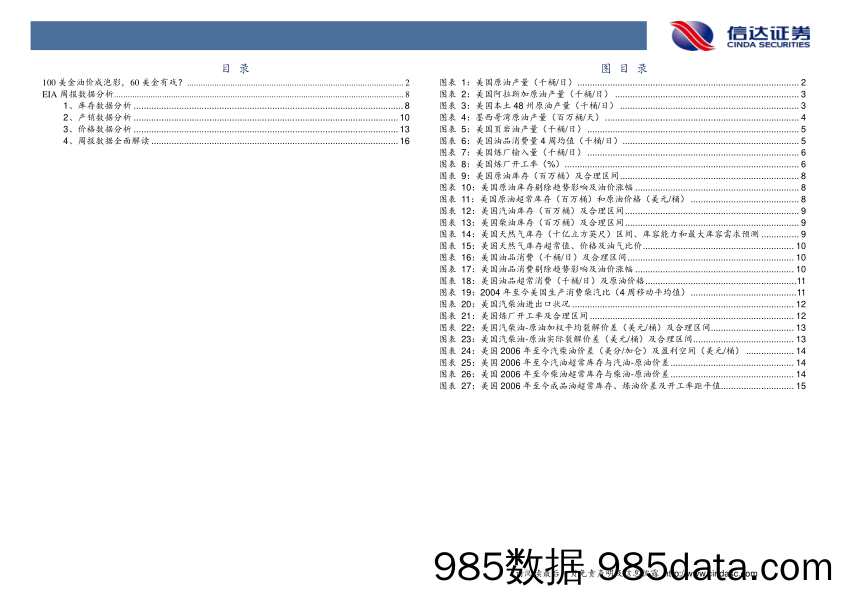 石油开采行业研究：每周油记：100美金油价成泡影，60美金有戏？_信达证券插图2