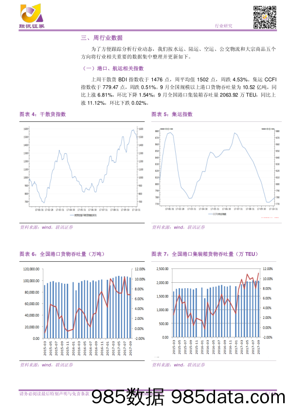 【联讯交运行业周报】17年第42周：航空旺季维持高景气，持续关注铁路快递_联讯证券插图5