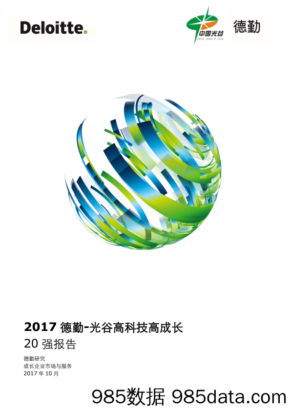 科技行业：2017年光谷高科技高成长20强报告_德勤