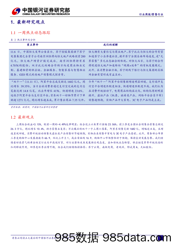 零售行业周报：消费升级助力可选消费持续回暖_中国银河插图2