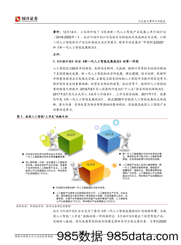 机械设备行业重大事件点评：人工智能时代，智能制造发展有望提速_国开证券插图1