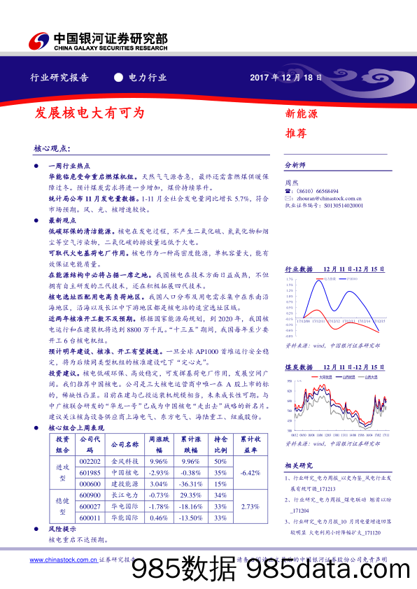 电力行业研究报告：发展核电大有可为_中国银河