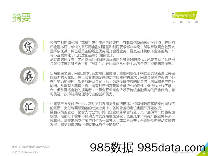 中国互联网金融行业发展报告：如今薄宦老天涯_艾瑞插图1