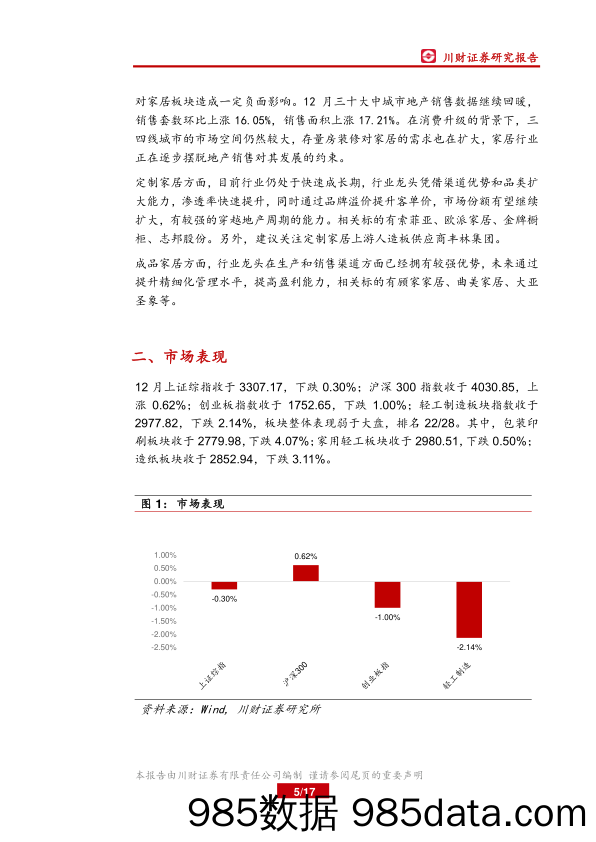 轻工制造行业月报：全屋定制拓宽产品门类 继续关注定制家居板块_川财证券插图4