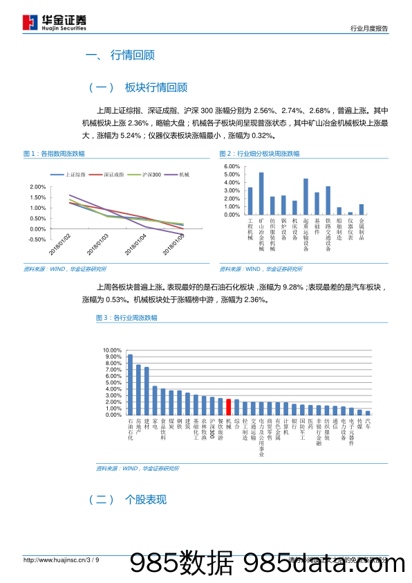 机械第1周周报：关注工程机械行业利润表弹性_华金证券插图2