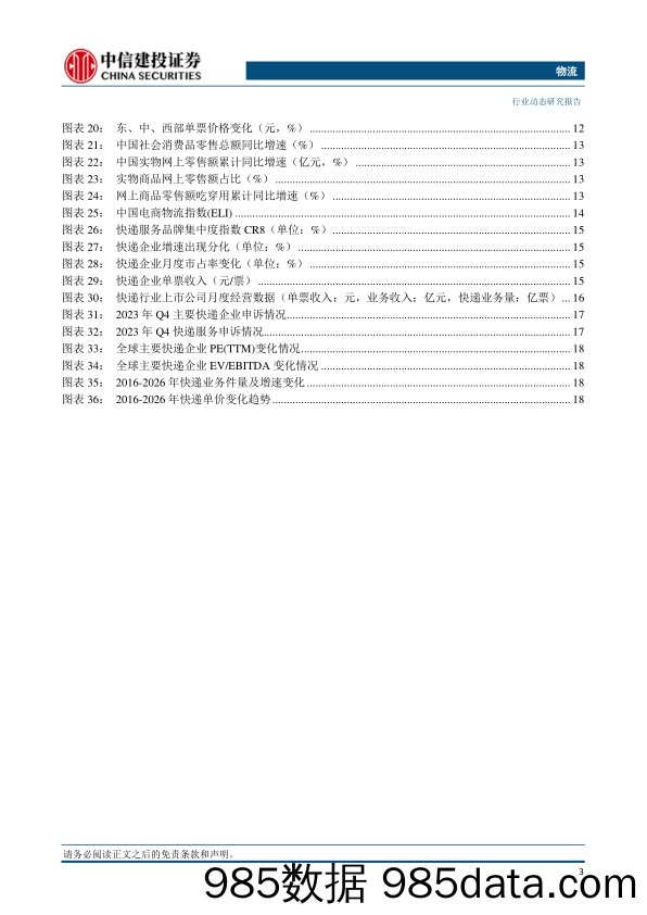 物流行业：3月快递业务量预计同比增长约25.6%25，极兔速递Q1件量同比增长近五成-240414-中信建投插图3