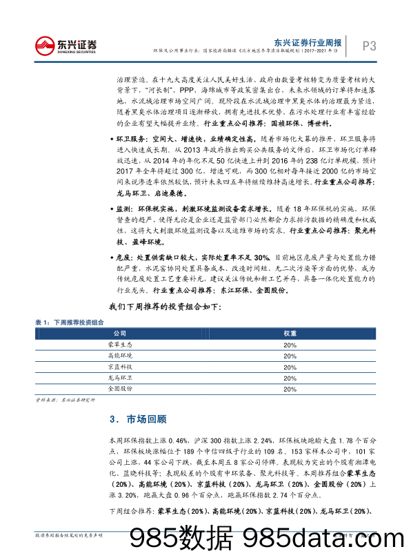 环保及公用事业行业周报：国家能源局解读《北方地区冬季清洁取暖规划（2017-2021年）》_东兴证券插图2