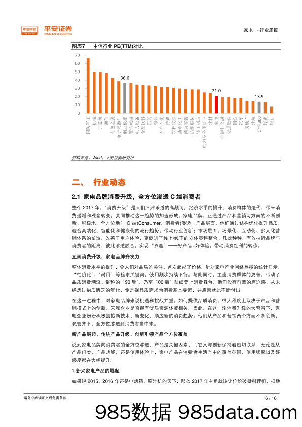 家电行业周报：家电品牌消费升级，空净产品旺季不旺_平安证券插图5