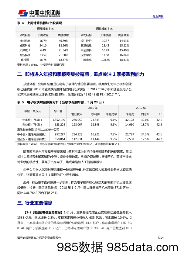 科技行业周报：即将进入业绩披露密集期，关注中美贸易摩擦风险_中投证券插图3