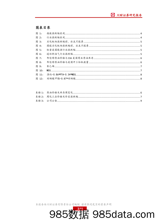 石油化工行业周报：中美贸易战阴影将影响原油需求_川财证券插图2