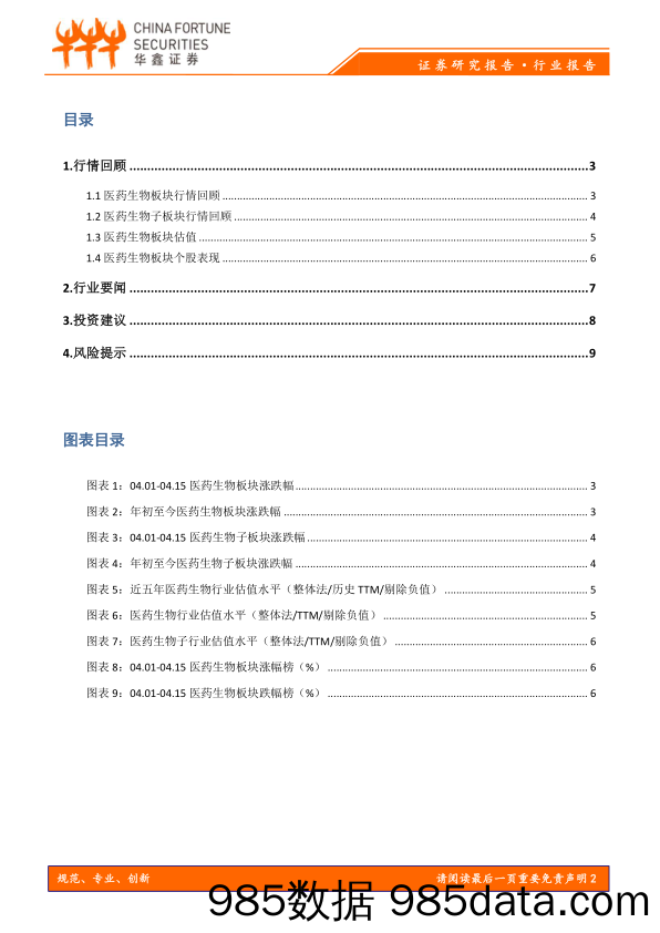 医药生物行业双周报_华鑫证券插图1