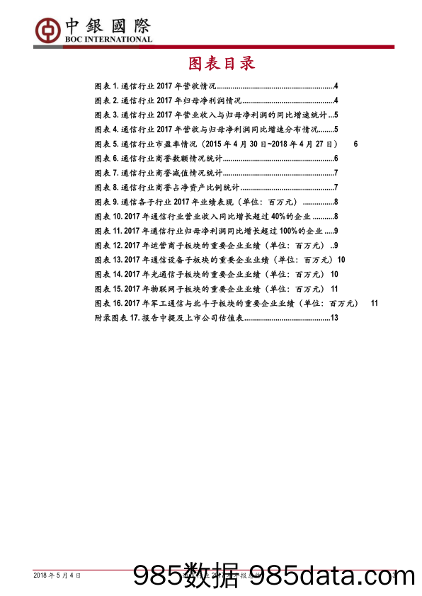 通信行业2017年报总结：行业稳健增长，重点领域蕴含机遇_中银国际插图2