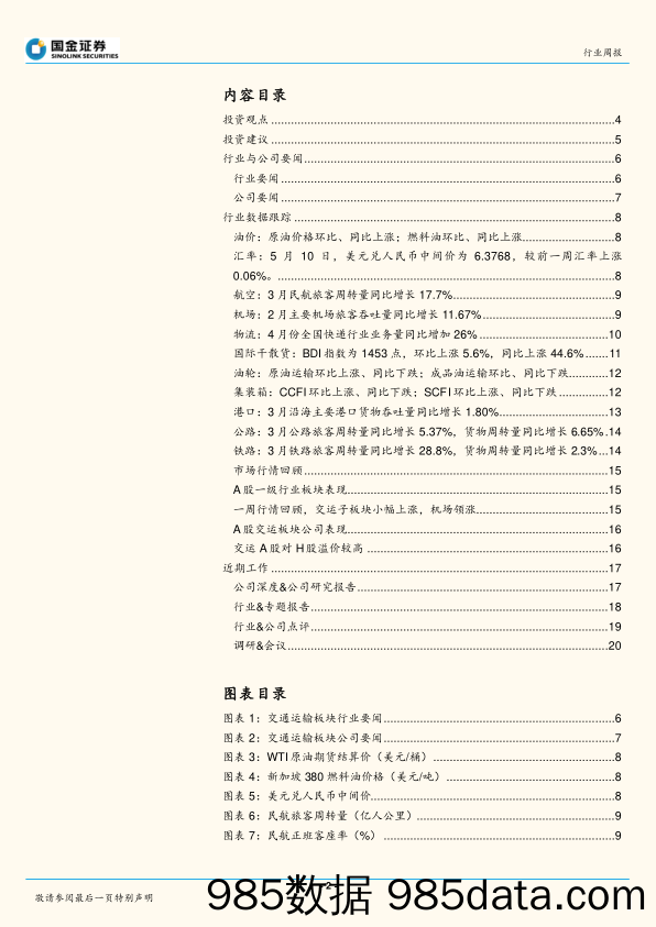 交通运输产业行业研究周报：快递公司产生分化，综合物流具有巨大成长空间_国金证券插图1