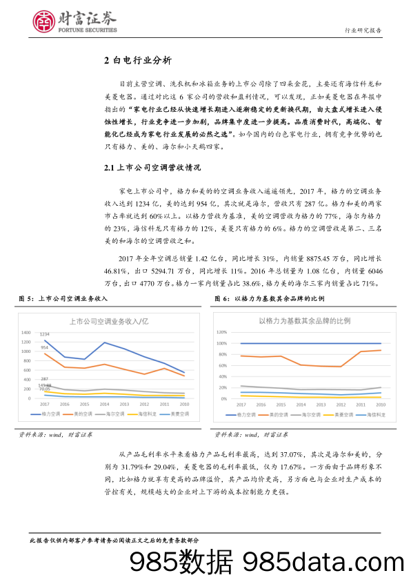 白色家电行业深度：从波特竞争战略看白电行业竞争格局_财富证券插图5