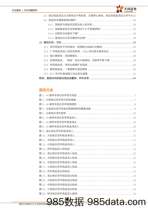 房地产：房企融资深度研究系列一-深度剖析房企现金流量表、压力测试显示风险小_天风证券插图2