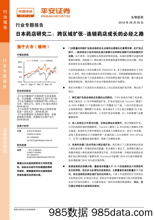 生物医药行业专题报告：日本药店研究二：跨区域扩张--连锁药店成长的必经之路_平安证券