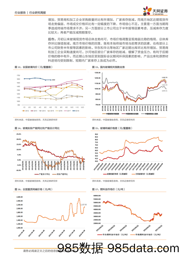 建筑材料行业研究周报：淡季将会不淡，布局中报行情_天风证券插图5