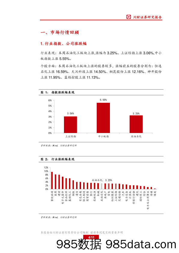 石油化工行业周报：油价短期下行，关注中报预期差_川财证券插图3