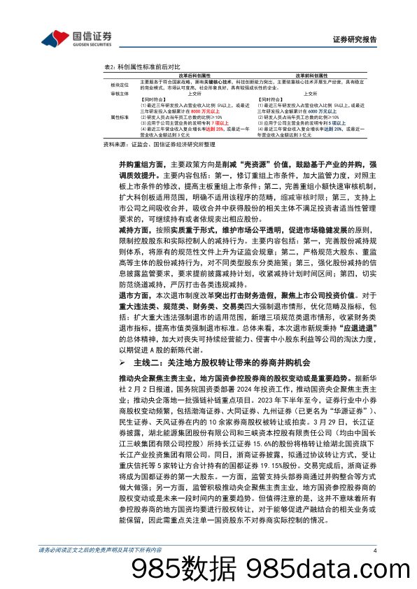 证券行业2024年4月投资策略：严监严管下的两条主线-240421-国信证券插图3