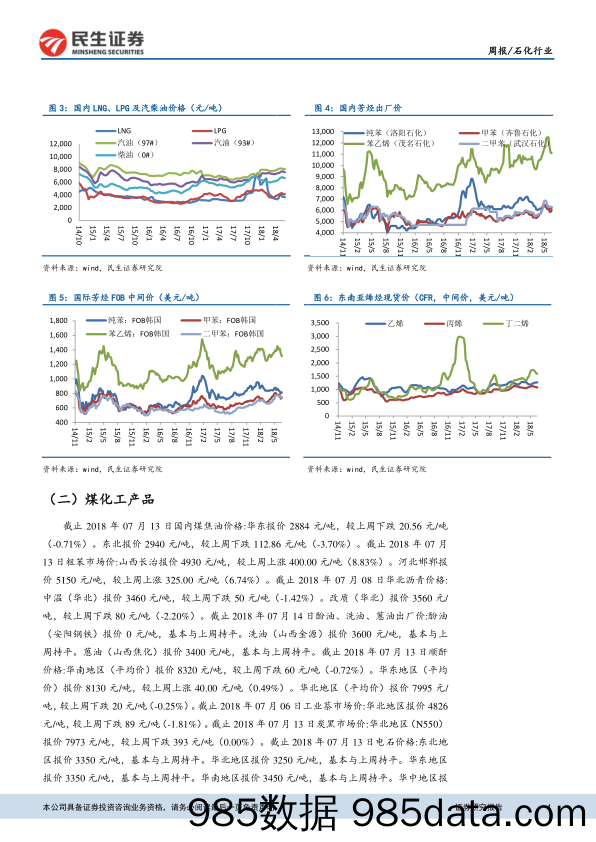 石化行业周报：意外事件扰动油价，区间波动或为常态_民生证券插图3