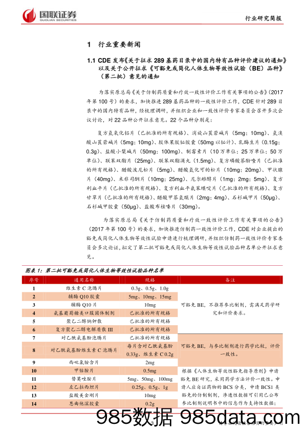 医药生物行业：特殊品种评价工作推进，又一省谈判药品不计药占比_国联证券插图2