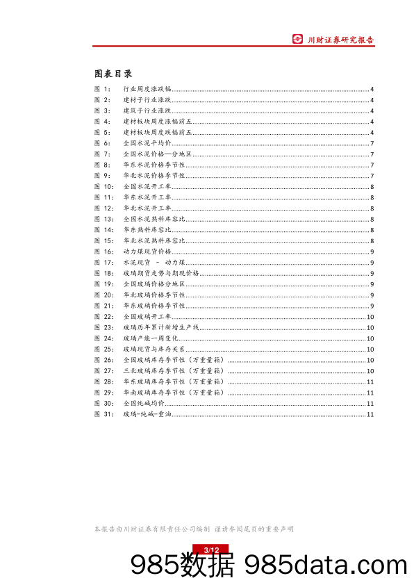 建筑建材周报：河北沙河计划关停4条玻璃产线_川财证券插图2