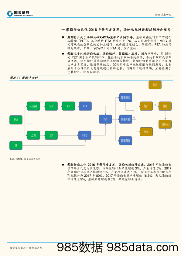 民营大炼油系列报告之聚酯全产业链跟踪：产业链利润移至中游，短期PTA景气继续_国金证券插图3