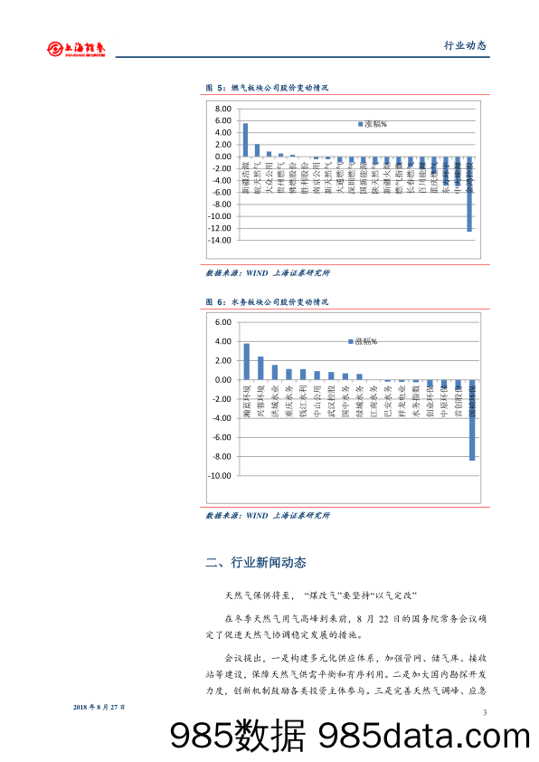 燃气水务行业周报：“煤改气”要坚持“以气定改”_上海证券插图2