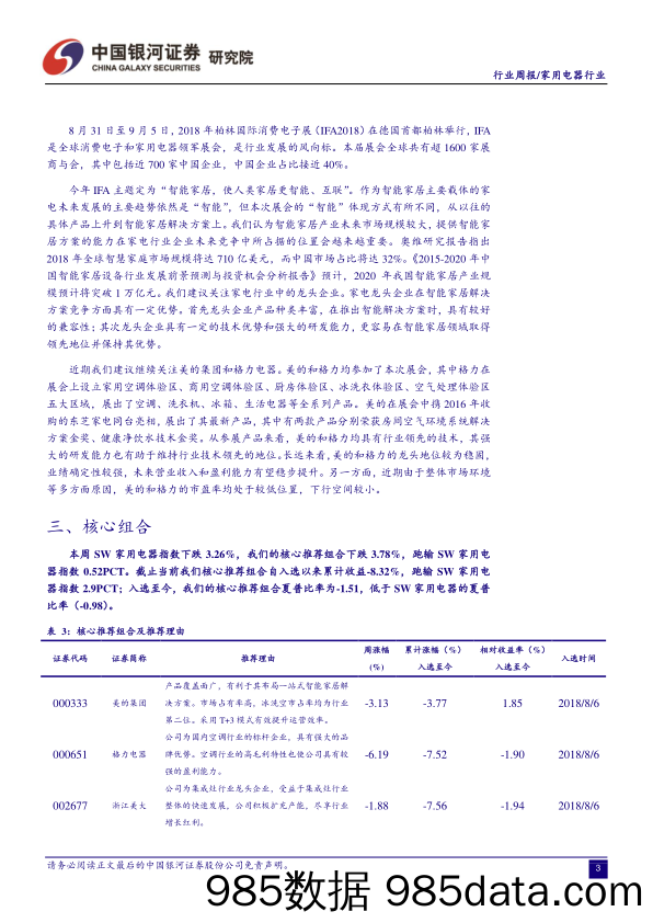 家用电器行业周报：智能家居，家电行业新机遇_中国银河插图3