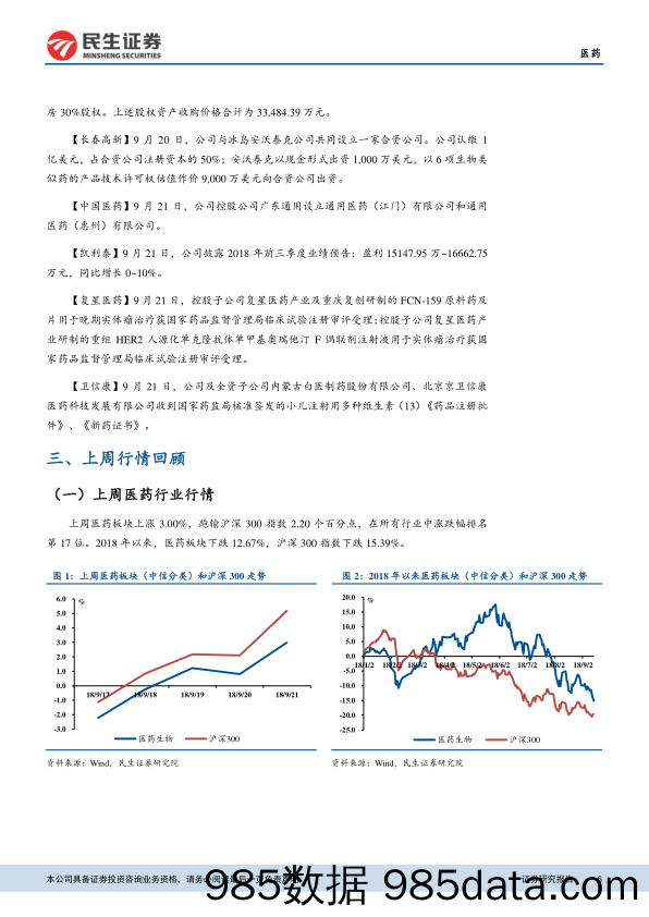 医药周报：继续关注非药板块，基药目录行将发布_民生证券插图5