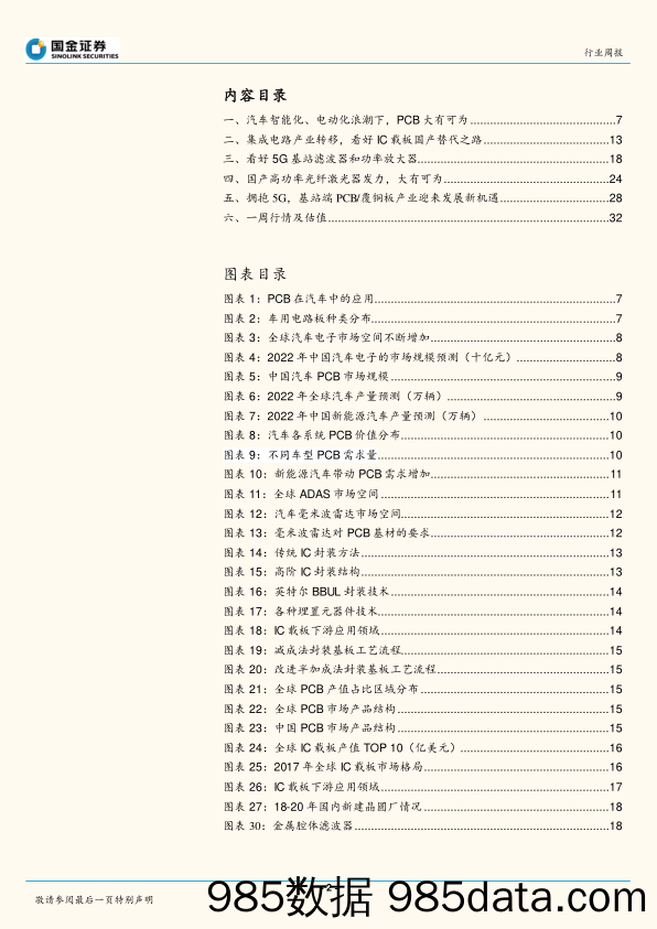 电子行业研究周报：智能化及电动化驱动车用PCB稳健增长_国金证券插图1