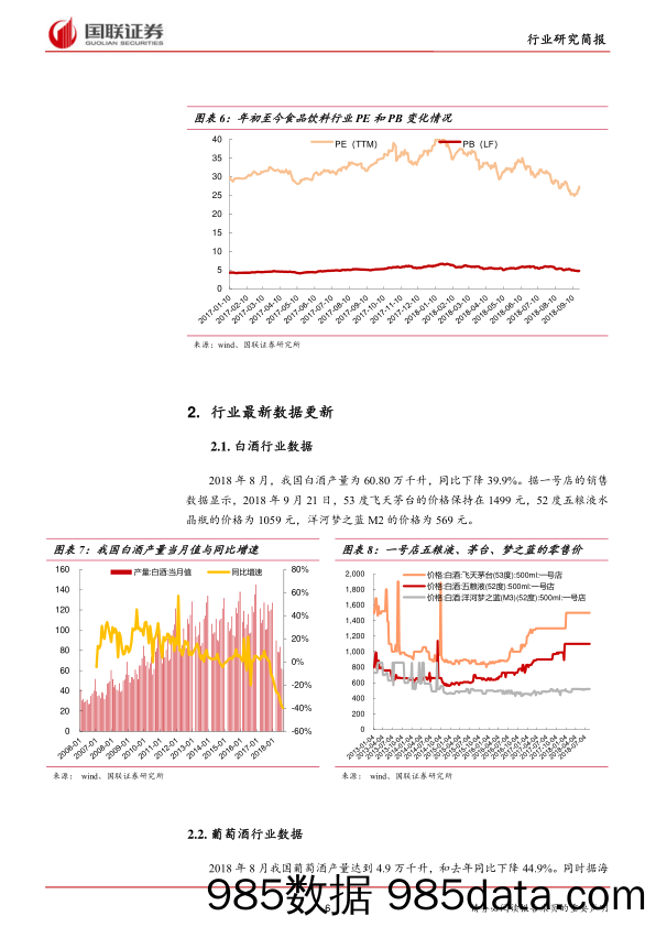 食品饮料行业2018年第37期：中秋旺季动销推动信心和预期修复_国联证券插图5