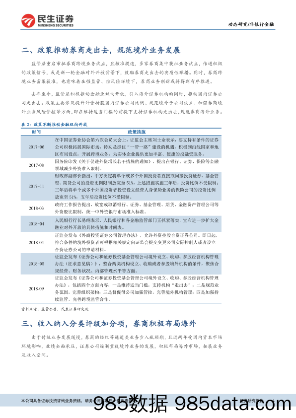 券商跨境业务试点动态：券商积极布局海外，政策催化券商估值修复_民生证券插图3